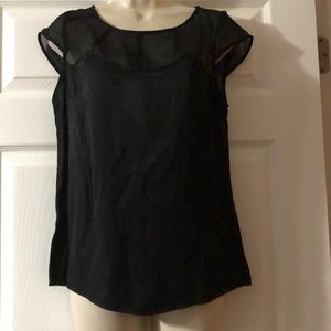 the letter black blouse